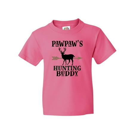 Inktastic Pawpaw Hunting Buddy Bow Hunter Youth T-Shirt