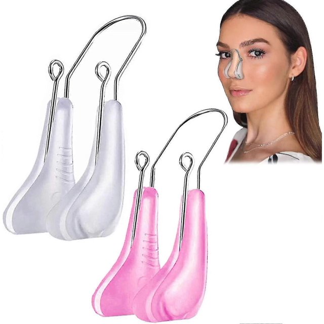 Moldeador de nariz, pinza para la nariz, levantador de nariz, pinza de belleza, pinza mágica para levantar la nariz, pinza moldeadora de nariz, masajeador de nariz, pinza invisible de moda para leva