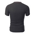 thumbnail image 2 of T-shirt à Manches Courtes Col en V pour Hommes Décontracté, 2 of 2