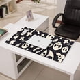 thumbnail image 3 of Long Mouse Pads for Desk,Spooky Halloween Icons Pattern Desk Mats on Top Of Desks, Desk Mouse Pad Extra Large with 3mm Non-Slip Base and Stitched Edge for Gaming,Office,Work,Home 31.5x15.7in, 3 of 5