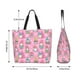 thumbnail image 5 of Disketp pink Holiday Joy Bolsa Tote Estampada para Mujer, Bolso de Hombro y de Mano para Compras y Viajes, 5 of 8
