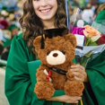 thumbnail image 4 of 2023 graduation bear (black hat), graduation bear doll, stuffed teddy bear, bear, graduation hat, bear, 4 of 5