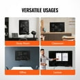 thumbnail image 6 of VEVOR Magnetic Glass Whiteboard, Dry Erase Board 36"x24", Wall-Mounted Large White Glassboard Frameless, with Marker Tray, an Eraser and 2 Markers, Black, 6 of 9