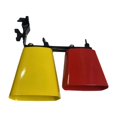 thumbnail image 4 of Kokiya Bicolor Cowbell with Adjustable Mount, Sturdy ,Pitched Drum Parts, Double Mounted Bell ,Noisemaker ,for Bands School Teaching metal, 4 of 9