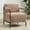 Light Brown, variant on JURANYAZHU 26.9W Velvet Accent Chair Modern Metal Frame Upholstered Armchair for Living Room, Bedroom（Light Brown)