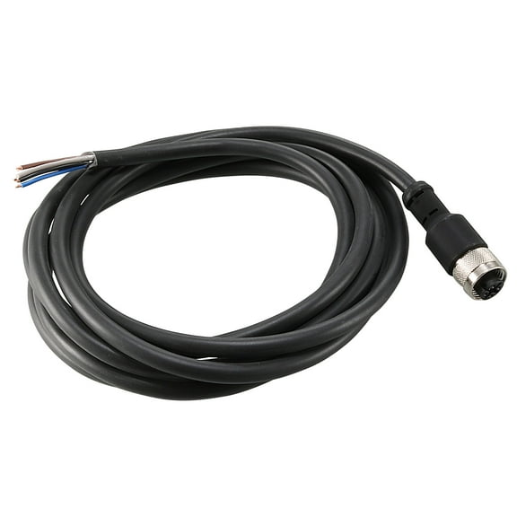 M12 Female Straight 5 Pin Connector Aviation Socket Electrical Cable 2M