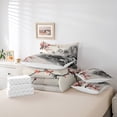 thumbnail image 5 of Feelyou Ancient Nature Scenery Bedding Comforter Set 7 Pieces, Cherry Blossoms Flower Full Bedding Set, Japanese Style Fitted Sheet Flat Sheet, Super Cozy Room Decor, 5 of 7