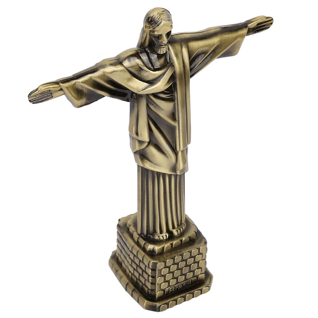 Estatua de Cristo de Brasil, modelo de recuerdos turísticos, monumentos famosos del mundo, decoración de escritorio