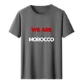 thumbnail image 2 of Gamivast "We Are Morocco" Graphic T-Shirt for Women Soccer Fan Apparel Casual Short Sleeve Crew Neck Tee Soft Lightweight Summer Sports Everyday Comfortable Top Gray M, 2 of 5