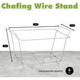thumbnail image 4 of Ensemble de Buffet Jetable pour Réchauffer les Aliments, 39 Pcs de Serveurs de Réchauffement avec Couvercles, Fournitures de Restauration avec Casseroles Demi-Taille (9x13), Plateaux Chauffants pour Aliments avec Ustensiles et Couvercles, 4 of 8