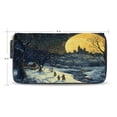 thumbnail image 2 of Qxltty Winter Village Scenery Women's Leather Wallet Fashion Retro Multi Card Holder with Cell Phone Pocket Mothers Day Gifts, 2 of 6