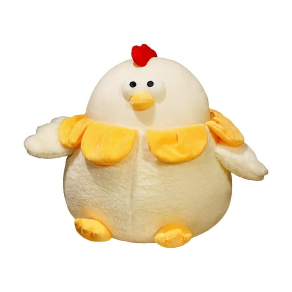 Lindo cojín decorativo de pollito, juguete de peluche transpirable, práctico y multiusos. Amarillo 28cm