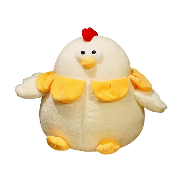 Adorable pollito de peluche, juguete decorativo multiusos, práctico, regalo, almohada para tirar Amarillo 28cm
