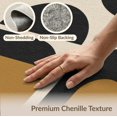 thumbnail image 6 of ODIKA 6'x9' Washable Area Rug Black Tan Geometric Decorative Elegant Arch and Circle Motifs in a Modern Design for Dining Room, Under Table, Office Décor, Non-Slip Chair-Friendly, 6 of 7
