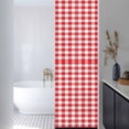thumbnail image 3 of Red White Plaid Window Privacy Film, Modern Farmhouse Buffalo Check Gingham Static Cling UV Sun Blocking Heat Control Window Tint, Non-Adhesive One Way Windows Privacy Cover 17.7''x78.7'', 3 of 7