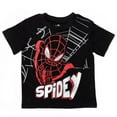 thumbnail image 2 of Marvel Spider-Man Miles Morales Toddler Boys T-Shirt and MeshShorts Outfit Set Toddler to Big Kid, 2 of 5