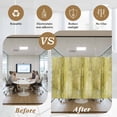 thumbnail image 5 of Yellow Window Privacy Film, Retro Oil Painting Modern Abstract Art Aesthetics Static Cling UV Sun Blocking Heat Control Window Tint, Non-Adhesive One Way Windows Privacy Cover 19.6''x39.3'', 5 of 7