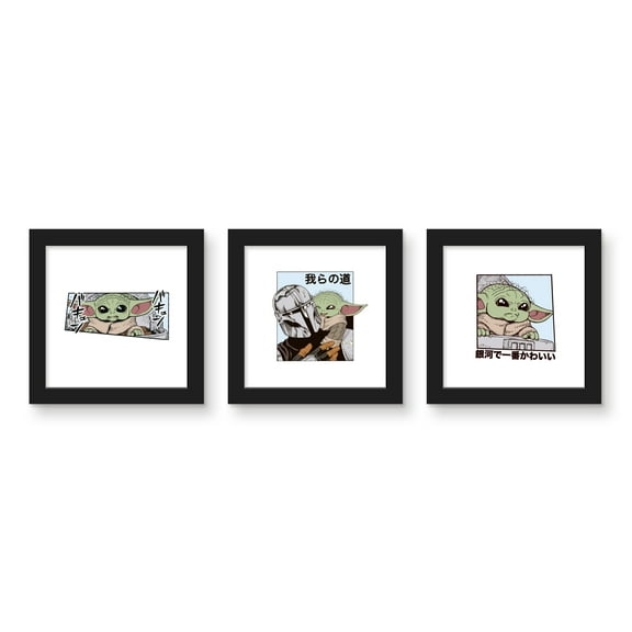 Gallery Pops The Mandalorian - Manga Panel Wall Art Bundle (3-Pack)