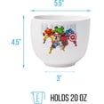 thumbnail image 4 of Silver Buffalo Marvel Retro Group Avengers Featuring Captain America, Hulk, Thor, and Iron Man Ceramic Ramen Bowl with Chopsticks, 20 Ounces, 4 of 10