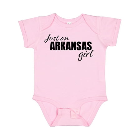

Inktastic Just an Arkansas Girl Born and Raised Gift Baby Girl Bodysuit