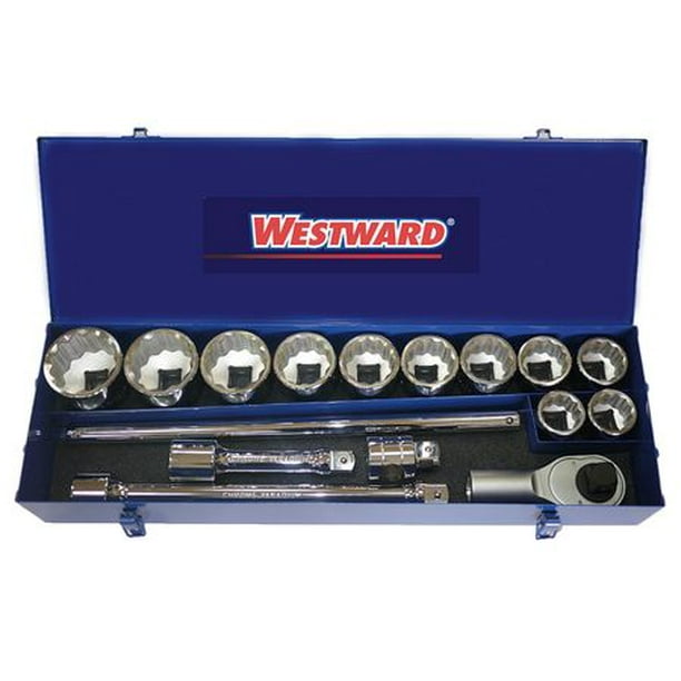 Westward 1" Drive, Socket Set, 42W522