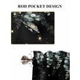 thumbnail image 6 of Mushroom Bathroom Window Curtain, Watercolor Botanical Sage Green Eucalyptus Leaves Light Filtering Coffee Kitchen Curtains, Bedroom Living Room Curtains 2 Panel 84"x45", 6 of 6