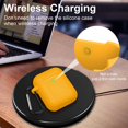 thumbnail image 2 of AirPods Case, Full Protective Silicone AirPods Accessories Cover Compatible with AirPods 1&2 Wireless and Wired Charging Case(Front LED Visible),Orange, 2 of 7