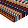 thumbnail image 2 of Ambesonne Abstract Fitted Sheet, Vibrant Colors Striped, Queen Size, Multicolor, 2 of 3