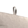 thumbnail image 4 of Jordan Manufacturing 72" x 21" Dove Beige Solid Rectangular Outdoor Chaise Lounge Cushion with Ties and Hanger Loop, 4 of 11