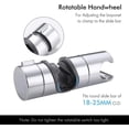 thumbnail image 4 of Shower Head Holders Hand Shower Bracket Replacement Slide Bar Adjustable Shower Rod Holder, 4 of 5