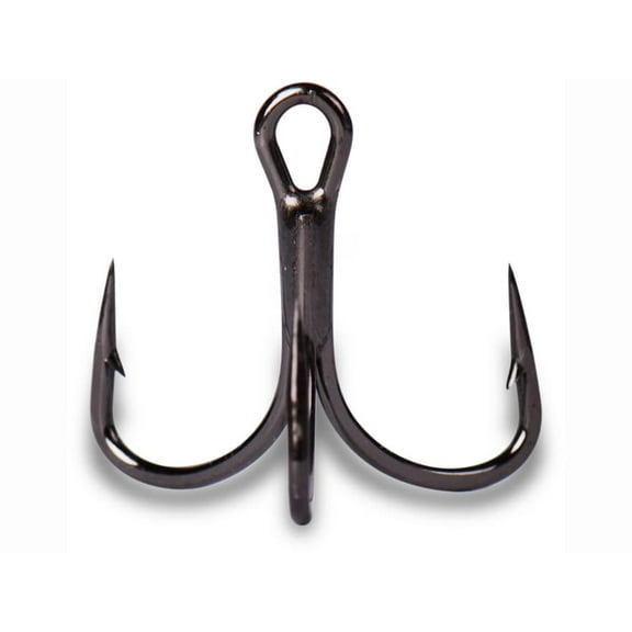 Mustad KVD Elite Triple Grip Short 2x Hook #6 Black Nickel 11PK