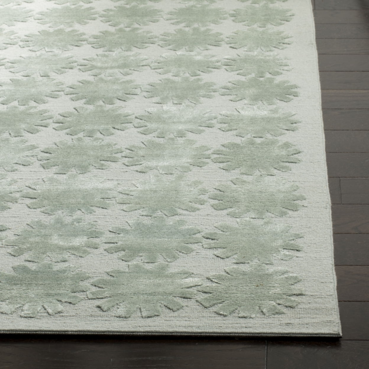 SAFAVIEH Martha Stewart Constellation Floral Area Rug, Sky, 5'6" x 8'6"