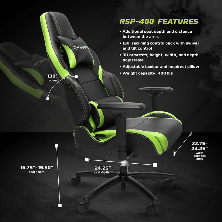 RESPAWN 400 Racing Style Gaming Chair Big and Tall Leather Chair