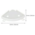 thumbnail image 2 of Raindrops 1Pcs Bathtub Corner Shelf Plastic Triangle for Space-saving Bathroom Use, 2 of 8