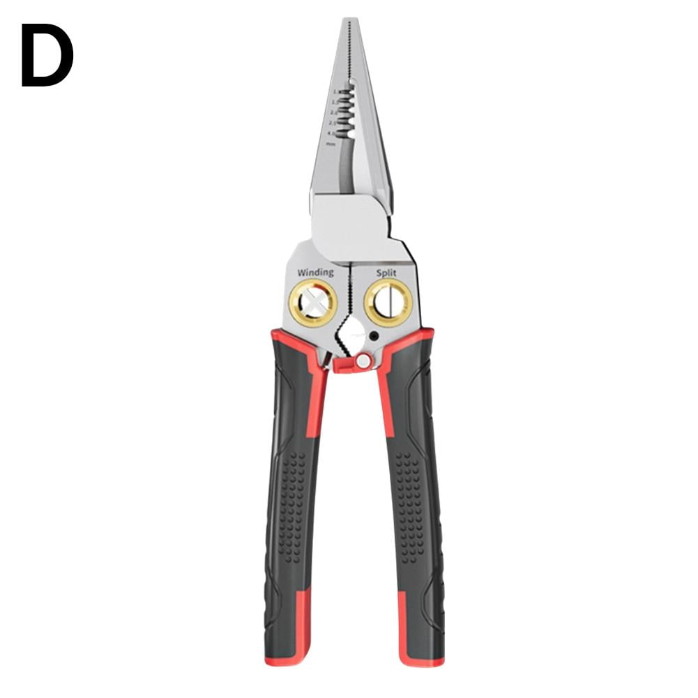 8in1 Wire Stripper Twister with Electricity Measurement, Wire Stripping Pliers for Cutting and Pulling Wires, Cable Scissors for Scraping and Pressing Wires