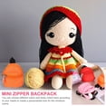 thumbnail image 4 of Uxcell Mini Doll Zipper Backpack, Tiny Doll Backpack Model Dollhouse Accessory Cute Miniature Bag Perfect for Girl & Dollhouse Decor Accessories & Daily Supplies(Pink Series), 4 of 6