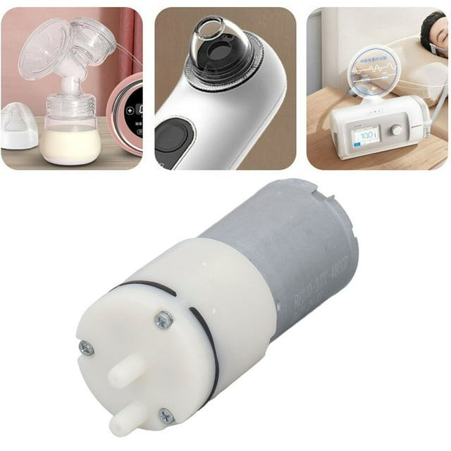 Mini Air Pump, Compact Micro Vacuum Pump Low Noise 2 Hole for Industrial Appliance DC3.7V Less than or equal to 400mA,DC6V Less than or equal to 250mA