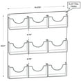 thumbnail image 4 of Nine-Pocket Wall Mount Bifold Brochure Holder, 2-Pack, 4 of 4
