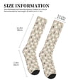 thumbnail image 2 of Lsque Cute Alpaca Pattern Sport Compression Socks for Men & Women 15-20 mmHg Knee High Nurse Pregnant Running Medical and Travel Athletic, 2 of 6