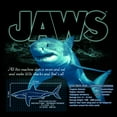 thumbnail image 2 of Boy's Jaws Shark Blueprint  Pull Over Hoodie Black Medium, 2 of 4