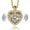 01 Classic-Heart 14K Gold, variant on MomentWish Moissanite Heart Pendant Necklace for Women,Simulated Diamond Dance Necklace for Valentine's Day Gift