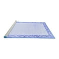 thumbnail image 2 of Ahgly Company Machine Washable Indoor Rectangle Solid Blue Modern Area Rugs, 8' x 12', 2 of 4