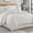 White, variant on LANCO MODERN LIFESTYLE 7 Pieces King Comforter Set, White, Jacquard with Matching Solid Microfiber Piecework, Geometric Diamond Luxury Bedding, Includes Bed Skirt, Shams, and Decorative Pillows