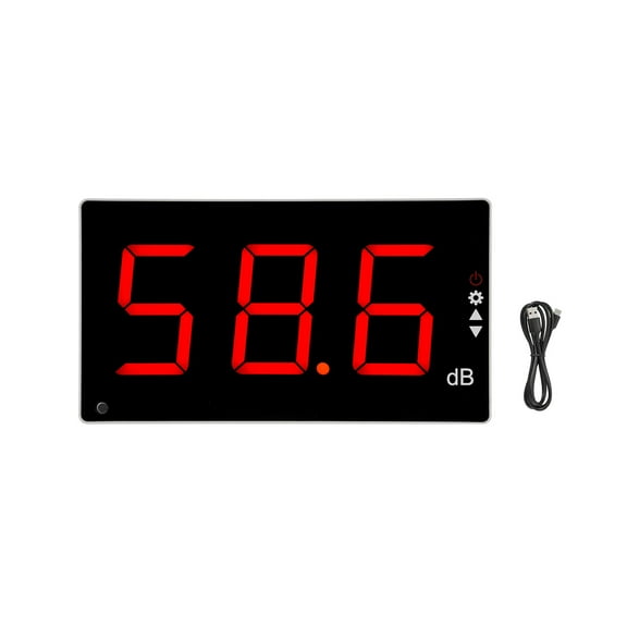 Nishore Decibel meter,With Lcd Screen Lcd Screen Wall Noise 30-130db Sound Meter Screen Wall Mounted Decibel Tester Noise Meter Huiop Noise 30-130db With Cousopo Bosnyyds Decibel Meter Siuke