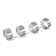 thumbnail image 2 of Punk Cool Hip Pop Anillos Anillo De Apertura Cuatro Anillos De Dedo De Cadena Abierta Para Amigos Monstrate AP005767-00, 2 of 6