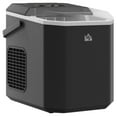 thumbnail image 1 of HOMCOM Ice Maker with Scoop Basket 26lbs/24Hrs 2 Bullet Ice Sizes, Black, 1 of 9