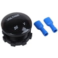 thumbnail image 1 of 3X 12V-24V DC Voltmeter Car Monitor Motorcycle LED Red Waterproof Voltmeter Black, 1 of 7