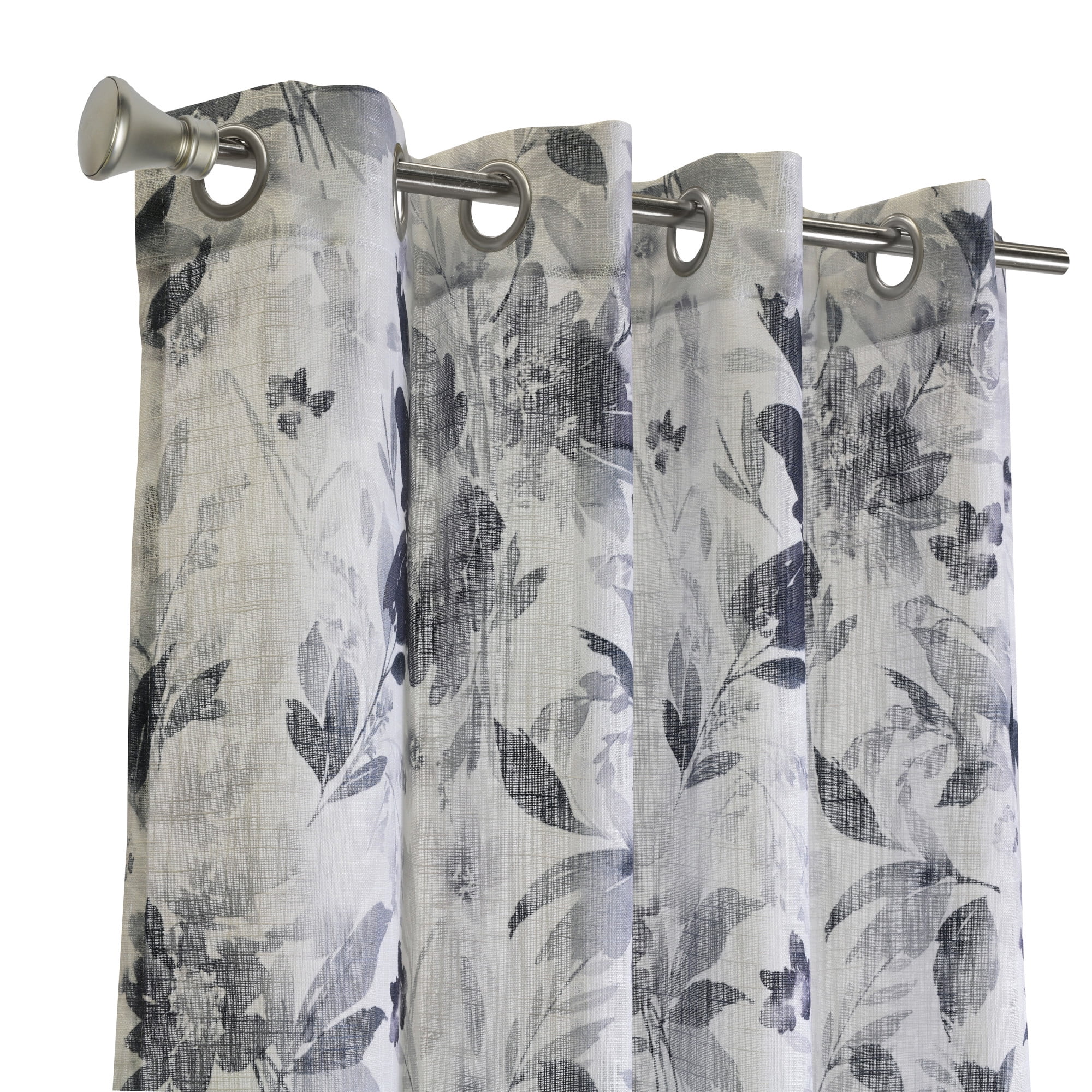 Loft Living Noelle Sheer Grommet Indoor Curtain 52 x 84 in Steel Blue