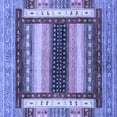 thumbnail image 1 of Ahgly Company Indoor Square Abstract Blue Modern Area Rugs, 8' Square, 1 of 4
