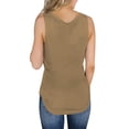 thumbnail image 2 of Women's Fashion Pit Sweater Short Sleeve Button V-neck Burst Sexy Top, 2 of 2